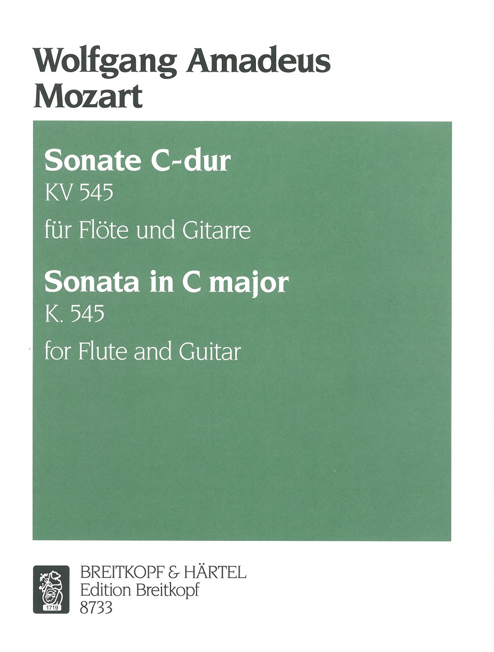 Wolfgang Amadeus Mozart - Sonate „facile“ C-dur KV 545 - Cover