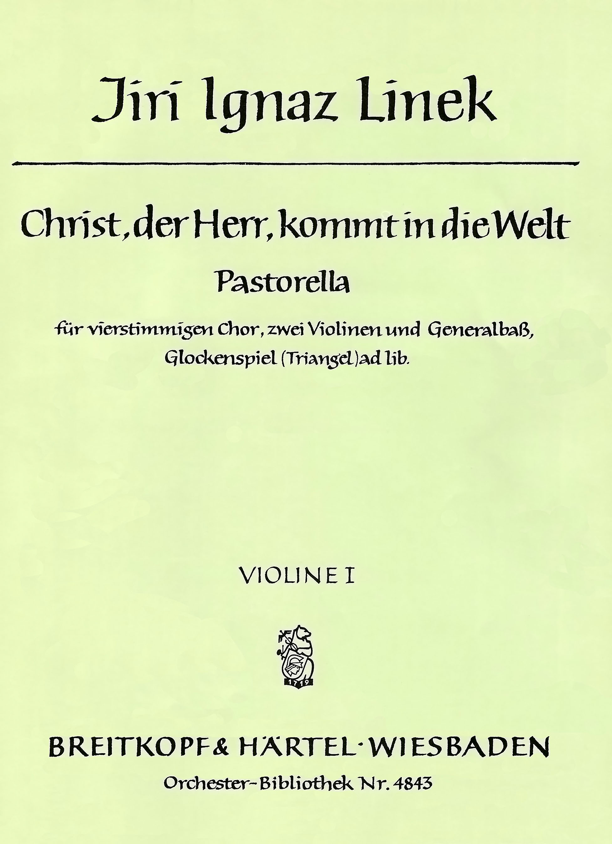 OB 4843-15 - Christ, der Herr, kommt in die Welt - Cover