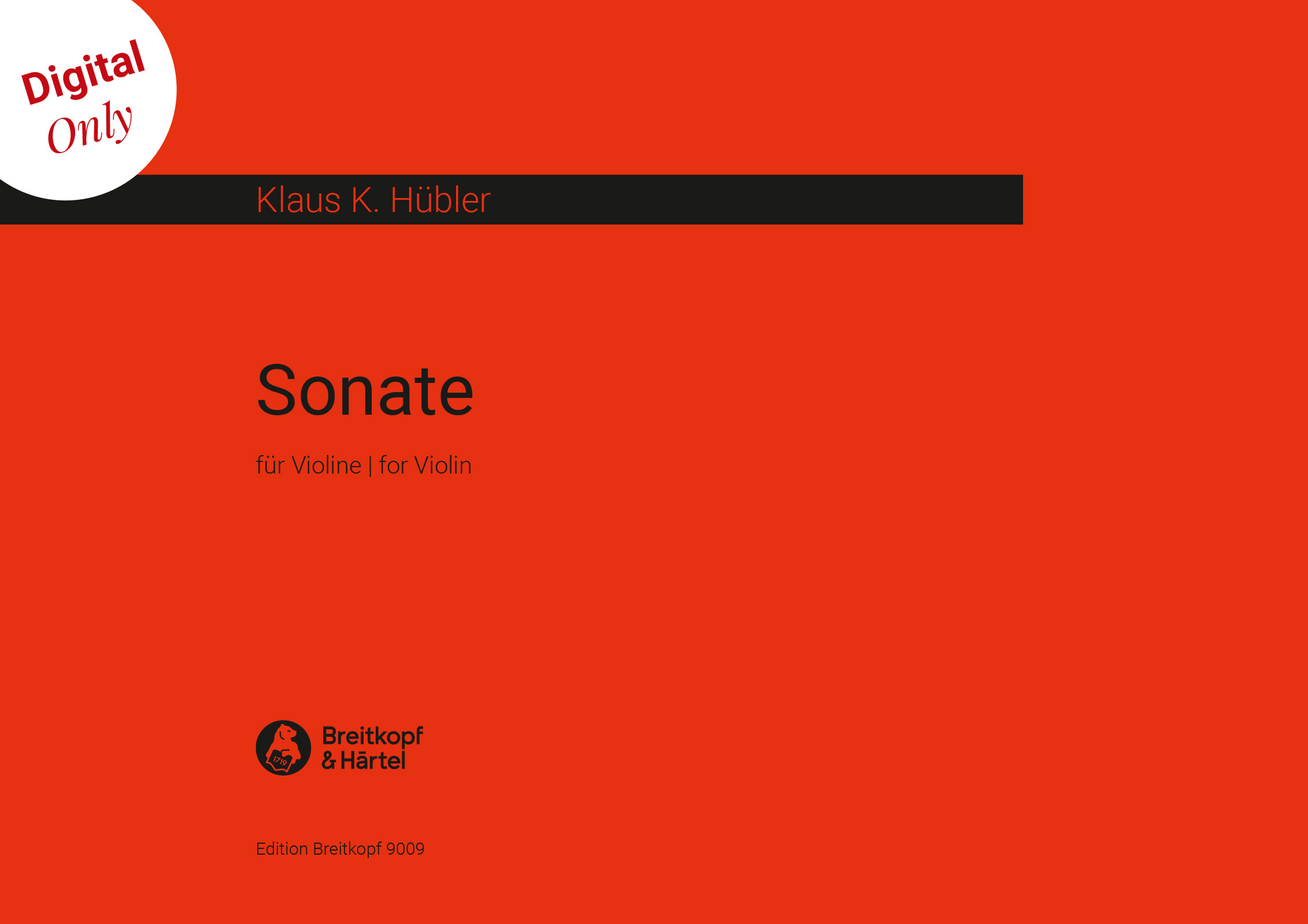 Klaus K. Hübler - Sonate - Cover