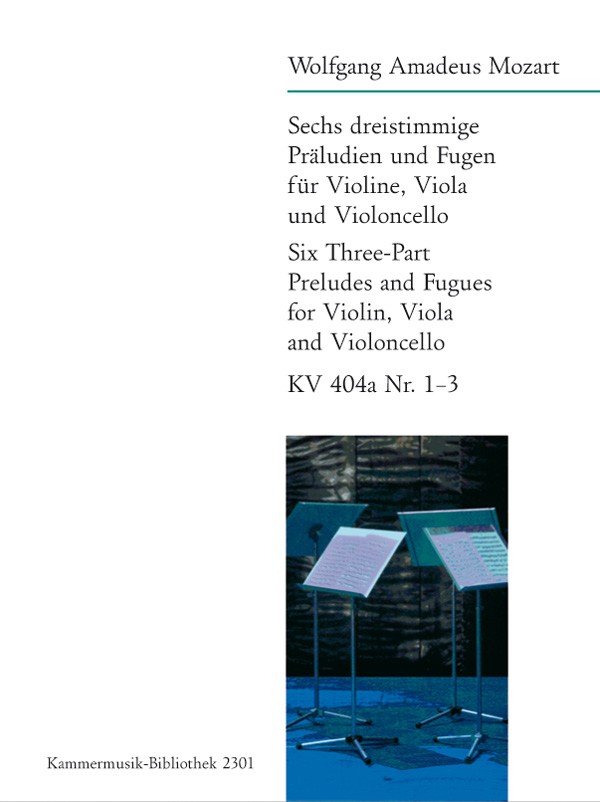 KM 2301 - 6 dreistimmige Präludien und Fugen - Cover