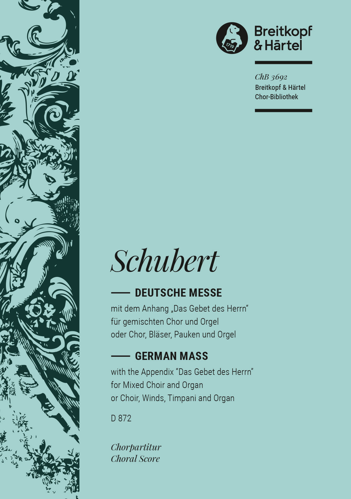 ChB 3692 - Deutsche Messe F-dur D 872 - Cover