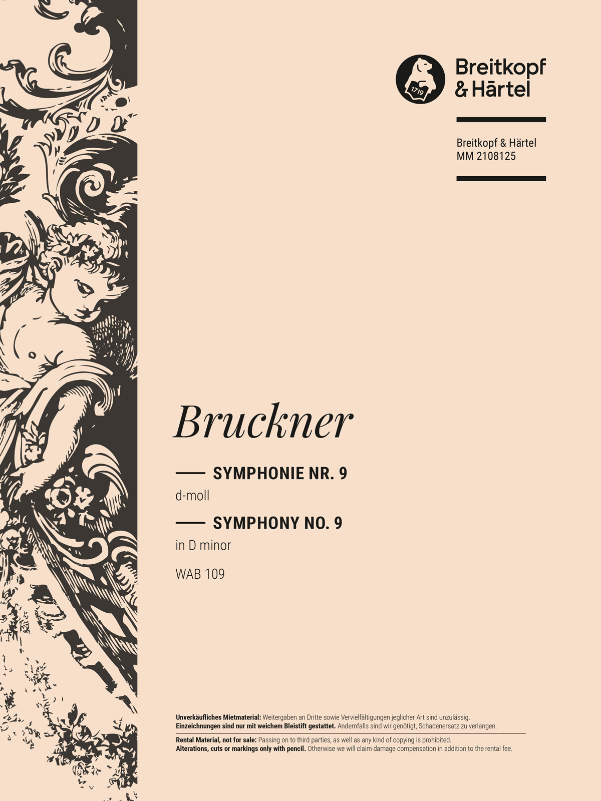 Anton Bruckner - Symphonie Nr. 9 d-moll WAB 109 - Cover