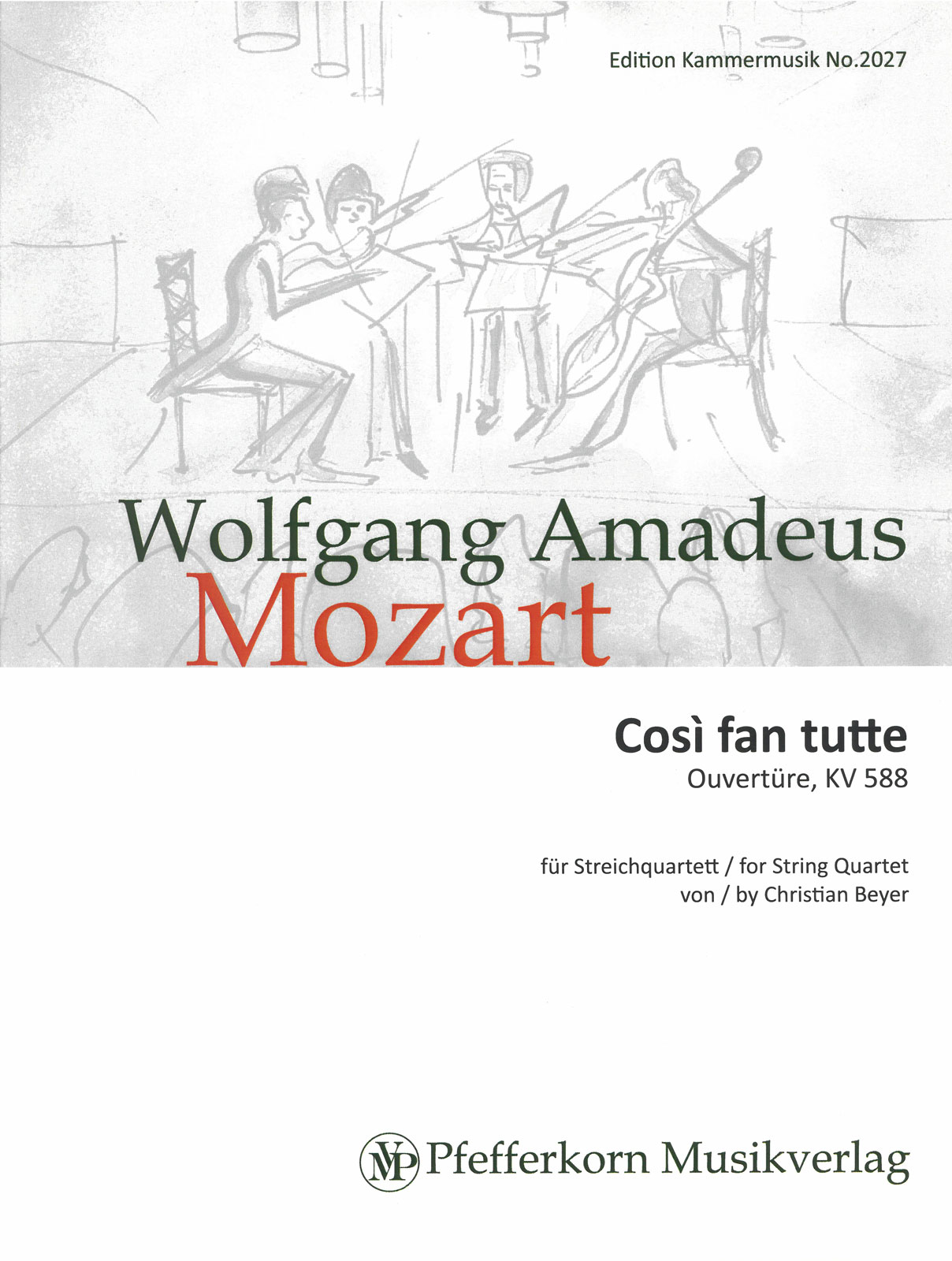 Wolfgang Amadeus Mozart - Così fan tutte KV 588 - Cover