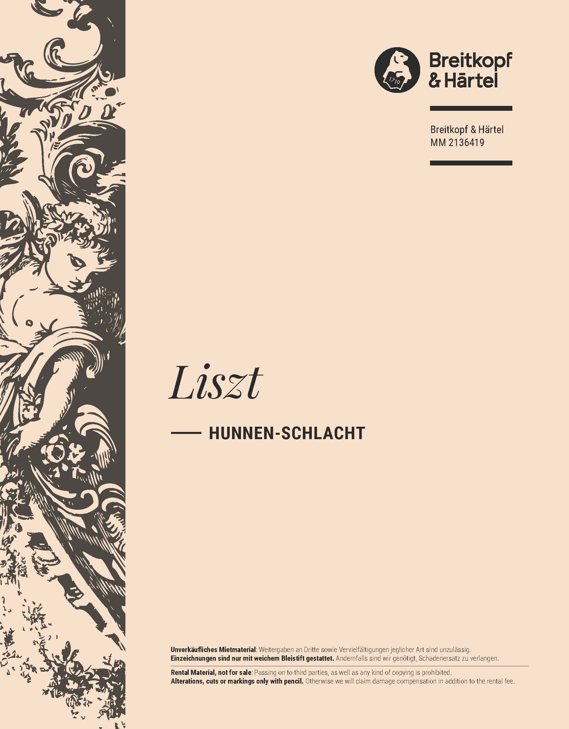 Franz Liszt - Hunnen-Schlacht - Cover