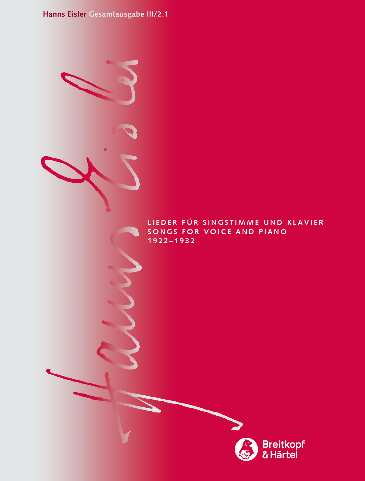 SON 513 - Hanns Eisler Complete Edition (HEGA) - Cover