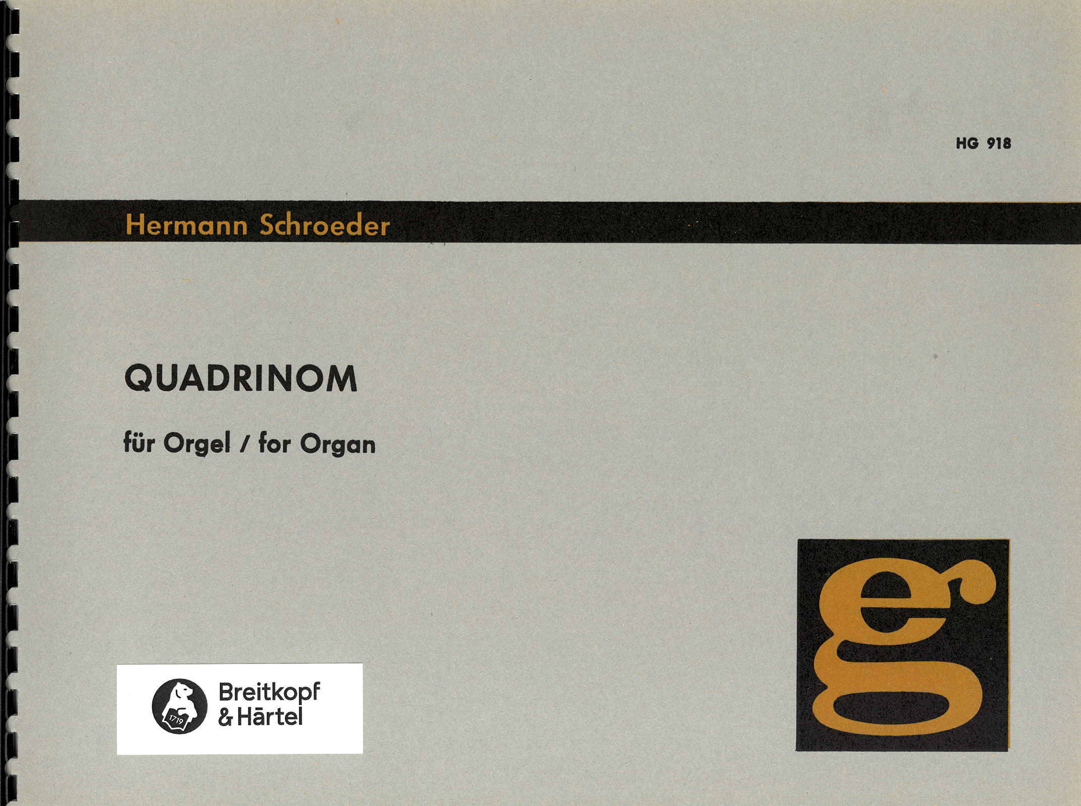 Hermann Schroeder - Quadrinom - Cover