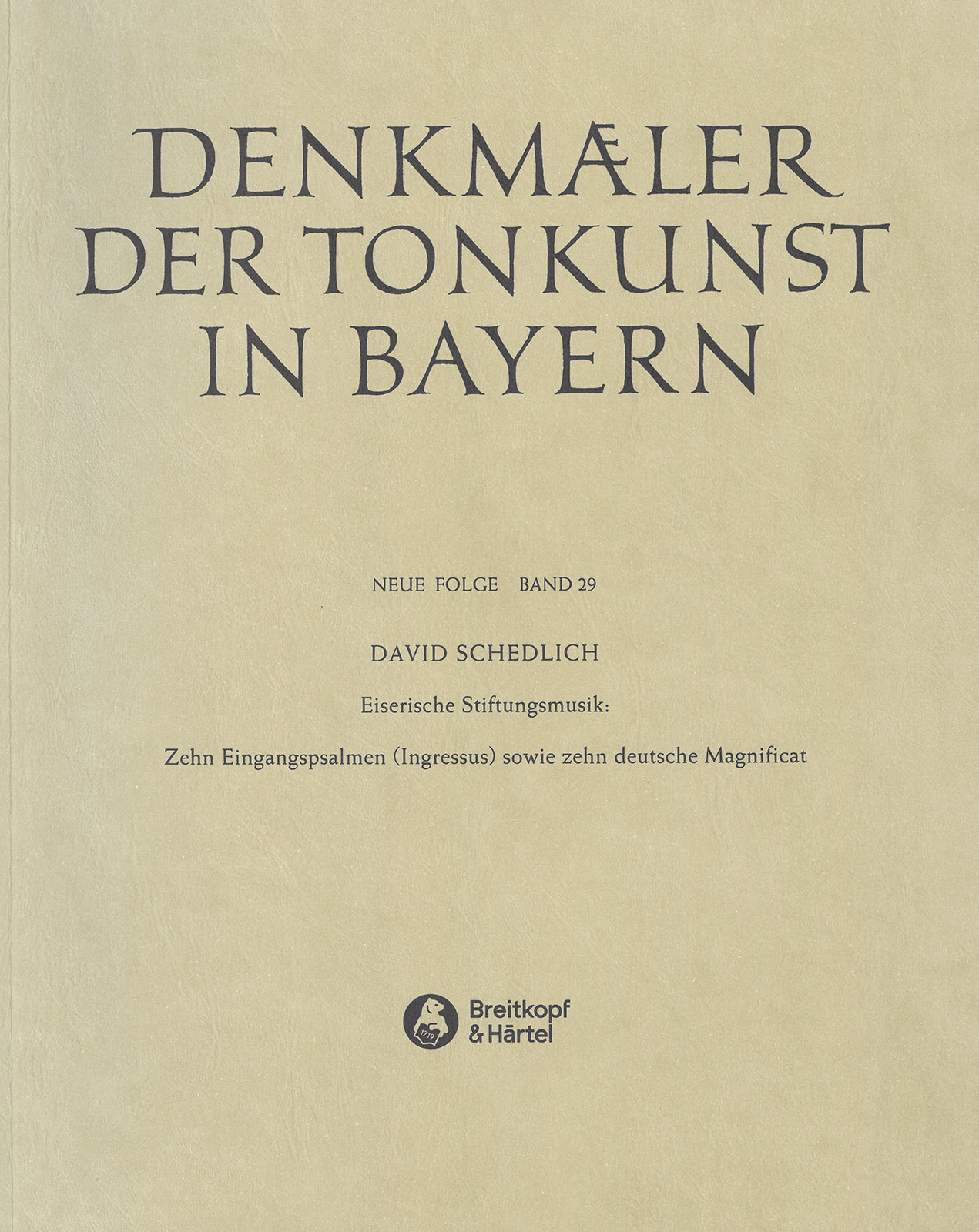 Denkmäler der Tonkunst in Bayern (Neue Folge)