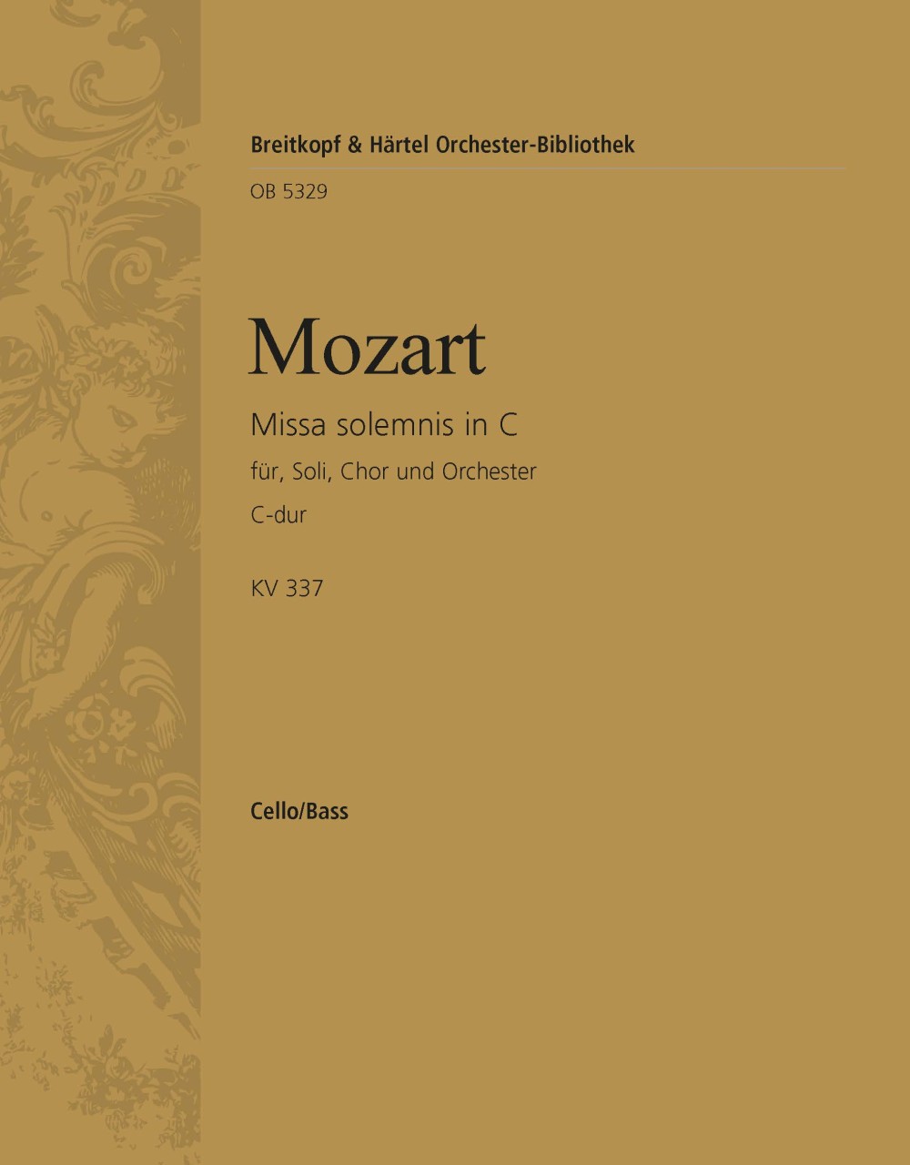 OB 5329-26 - Missa solemnis in C KV 337 - Cover