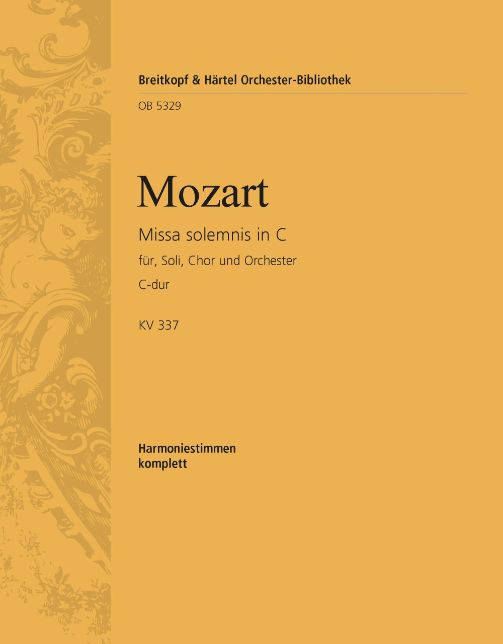 OB 5329-30 - Missa solemnis in C KV 337 - Cover