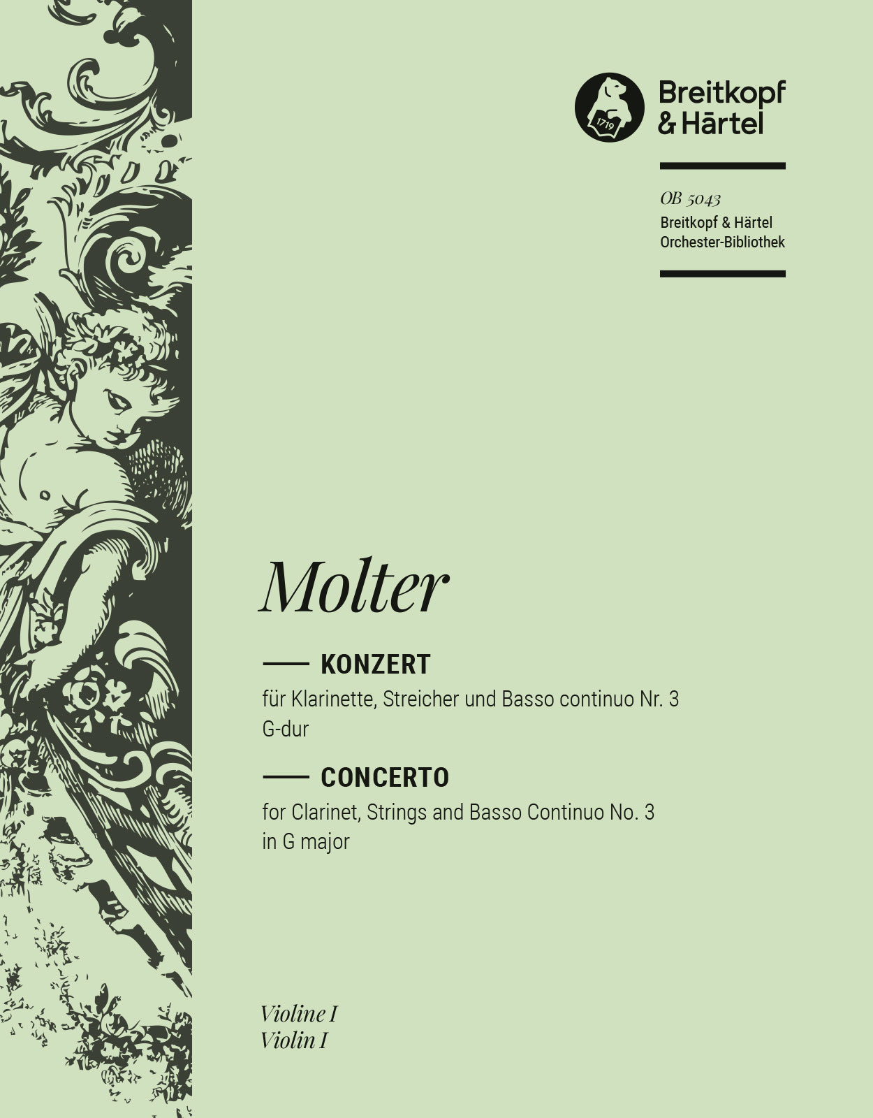 OB 5043-15 - Klarinettenkonzert Nr. 3 G-dur - Cover