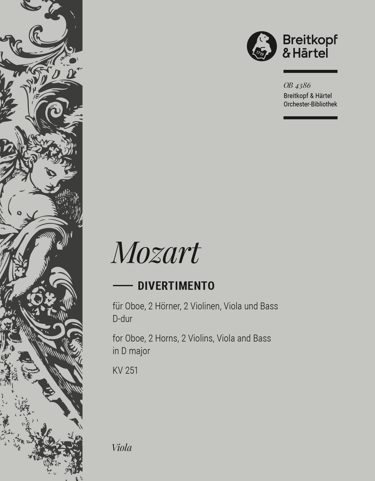 OB 4386-19 - Divertimento in D major K. 251 - Cover