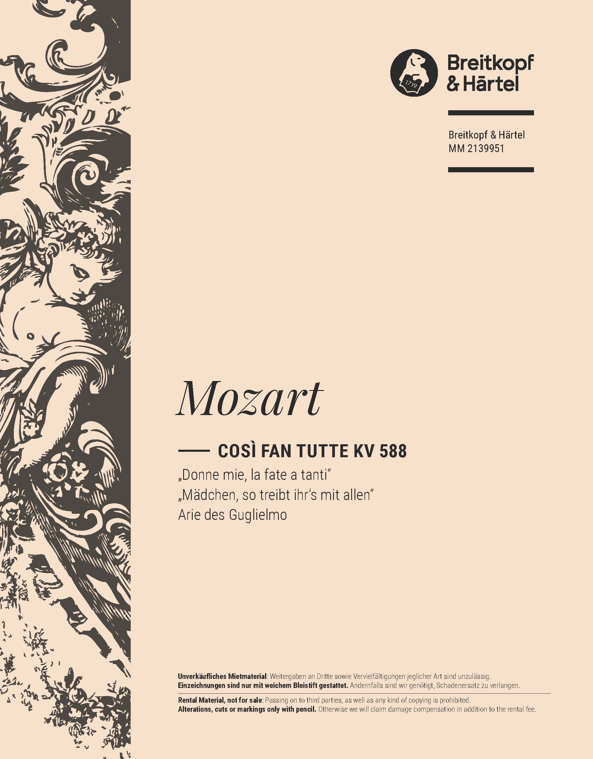 MM 2139951 - Così fan tutte K. 588 - Cover