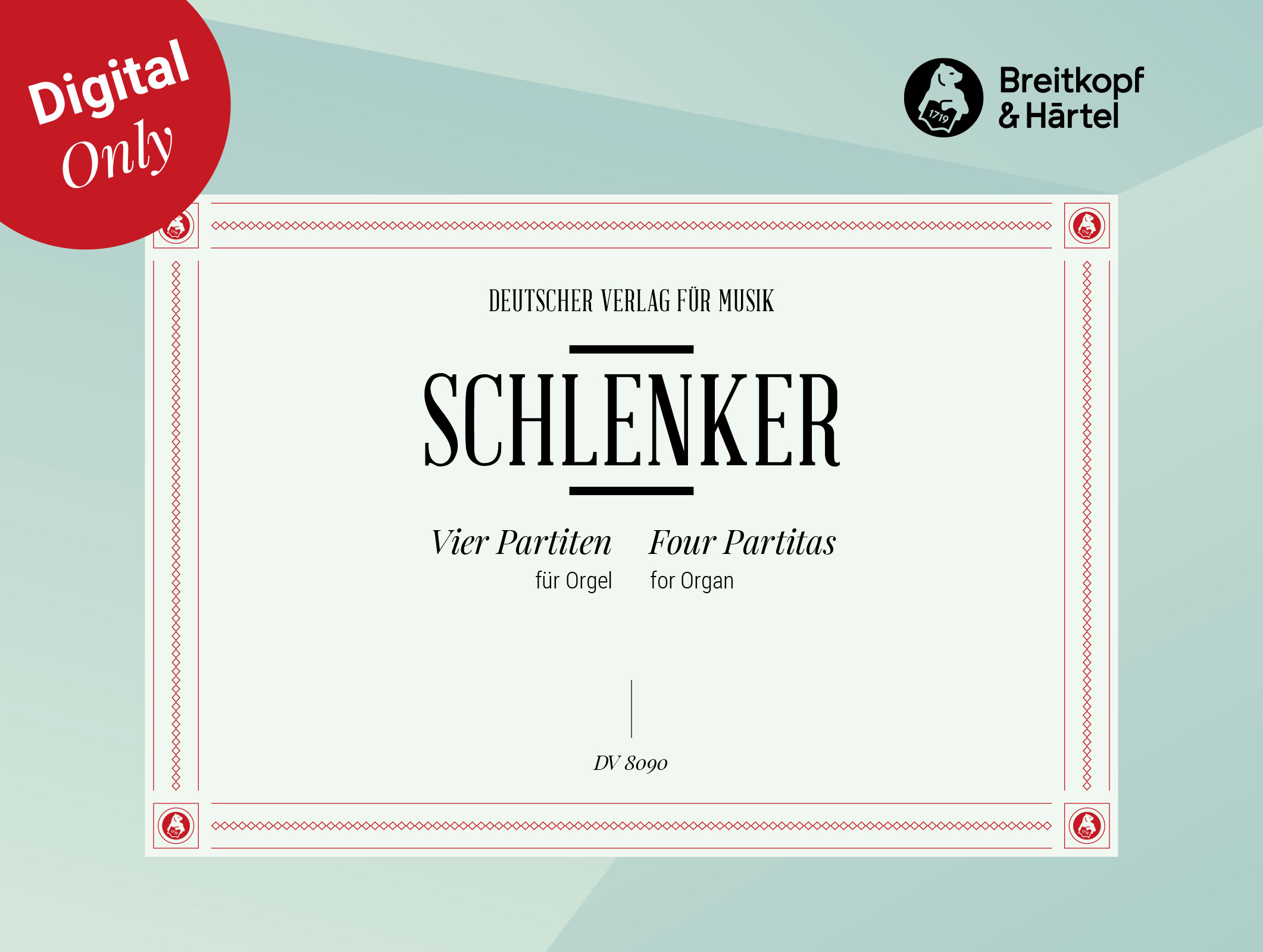 Manfred Schlenker - 4 Orgel-Partiten zu eigenen Weisen - Cover