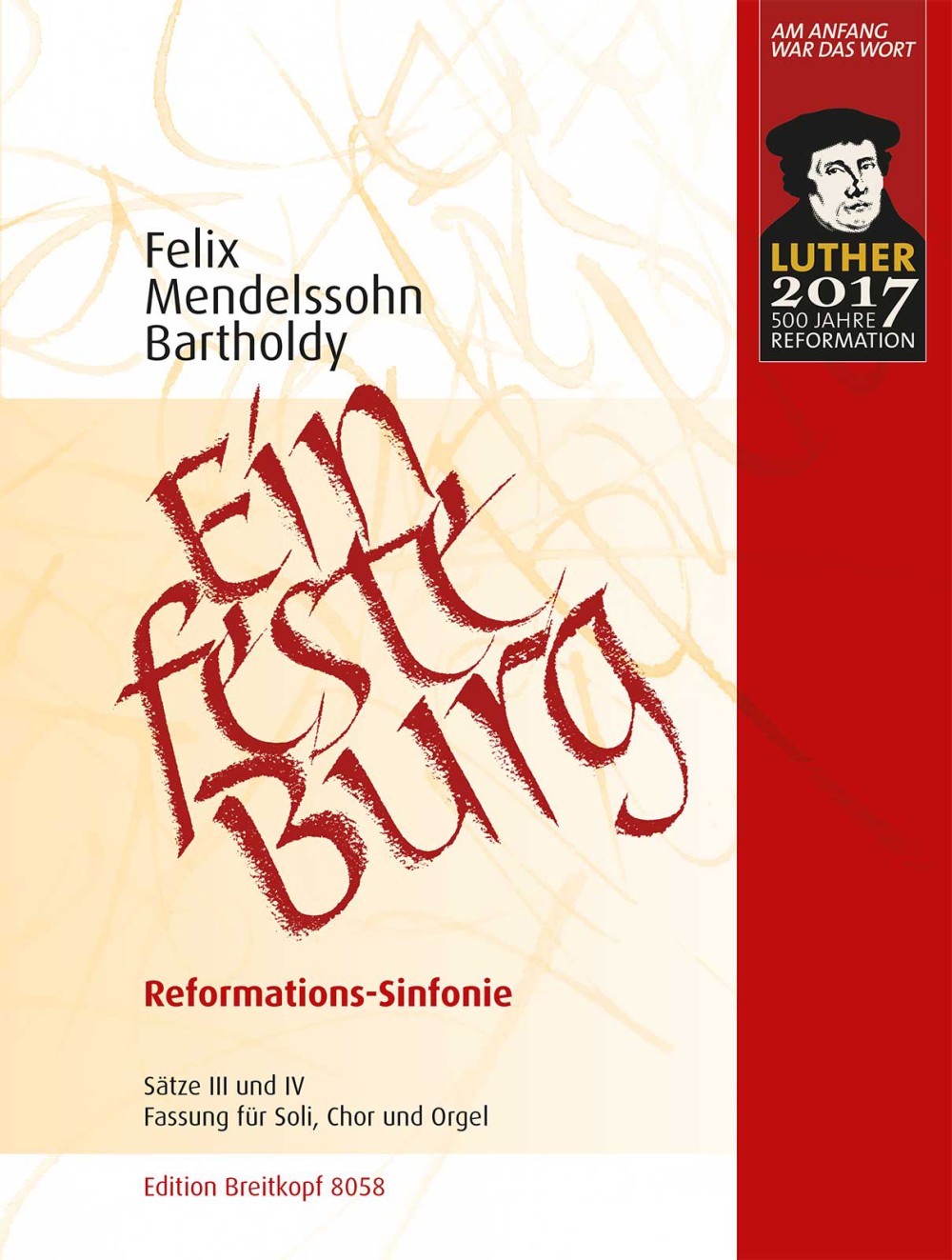 Felix Mendelssohn Bartholdy - Sinfonie Nr. 5 d-moll MWV N 15 (Reformations-Sinfonie) - Cover