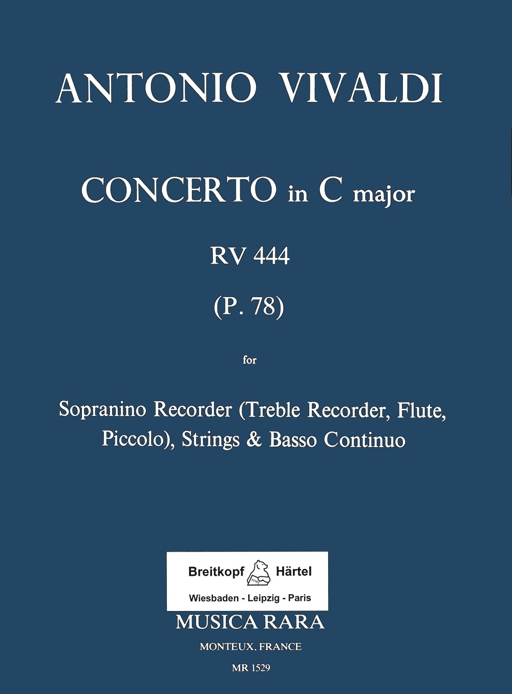 Antonio Vivaldi - Concerto C-dur RV 444 - Cover
