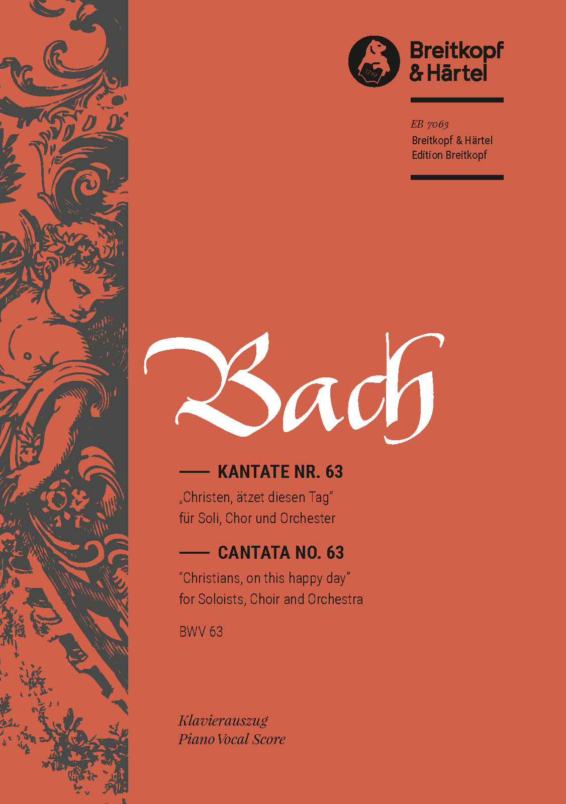 EB 7063D - Kantate BWV 63 „Christen ätzet diesen Tag“ - Cover