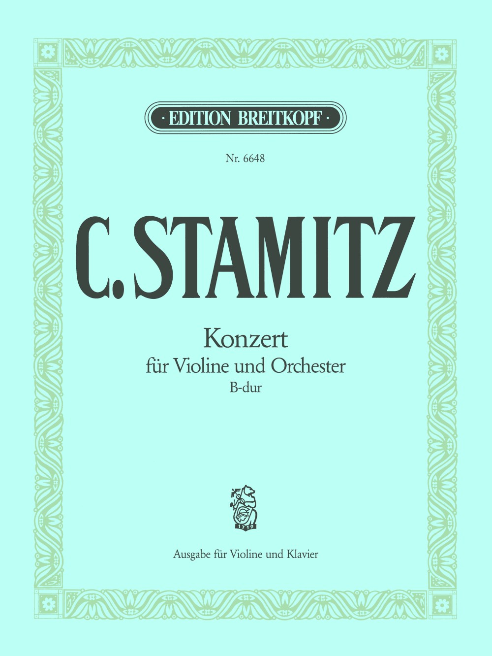 Carl Stamitz - Violinkonzert B-dur - Cover