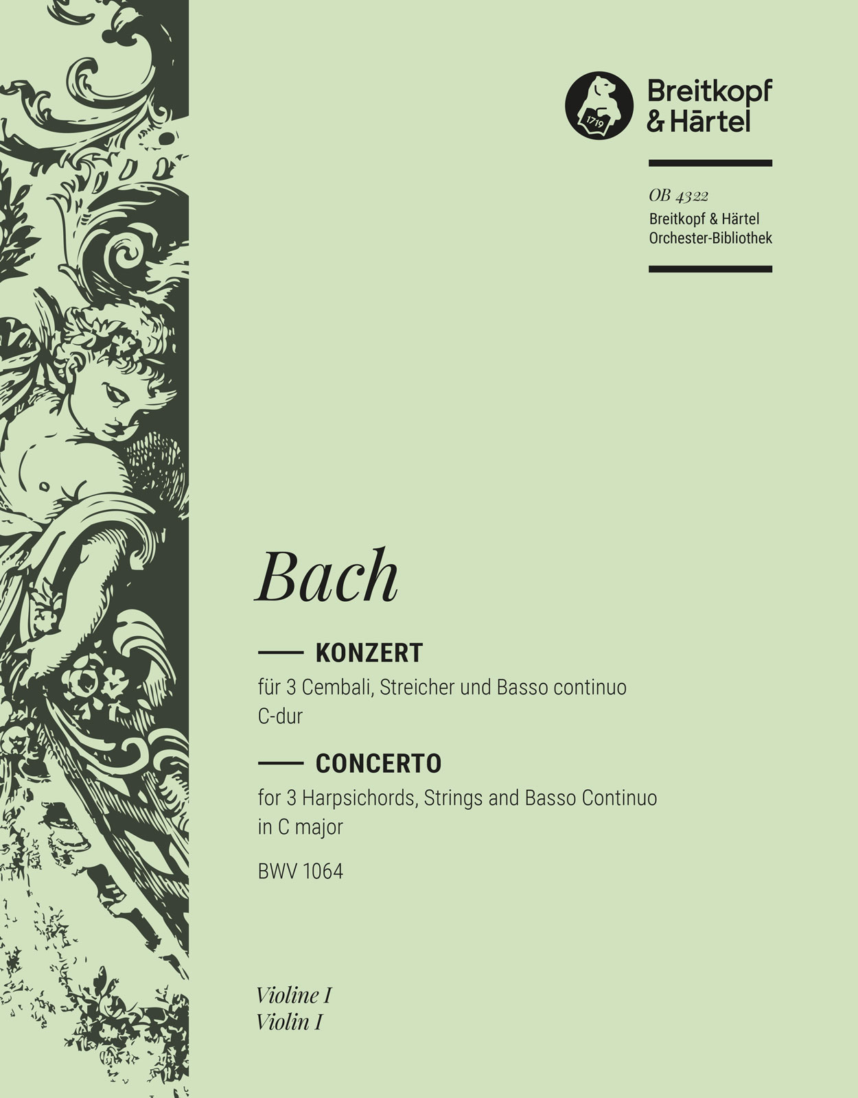 OB 4322-15 - Cembalokonzert C-dur BWV 1064 - Cover