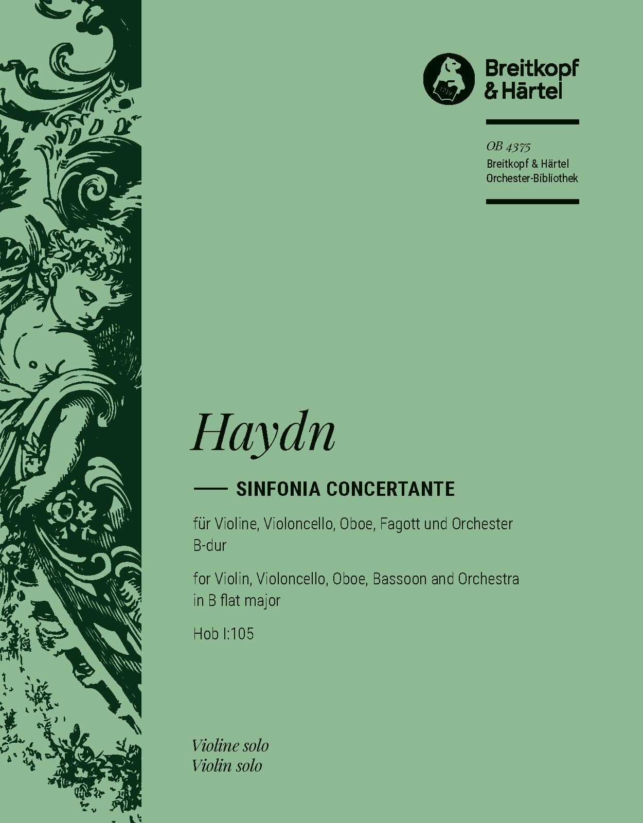 OB 4375-03 - Sinfonia Concertante in Bb major Hob I:105 - Cover