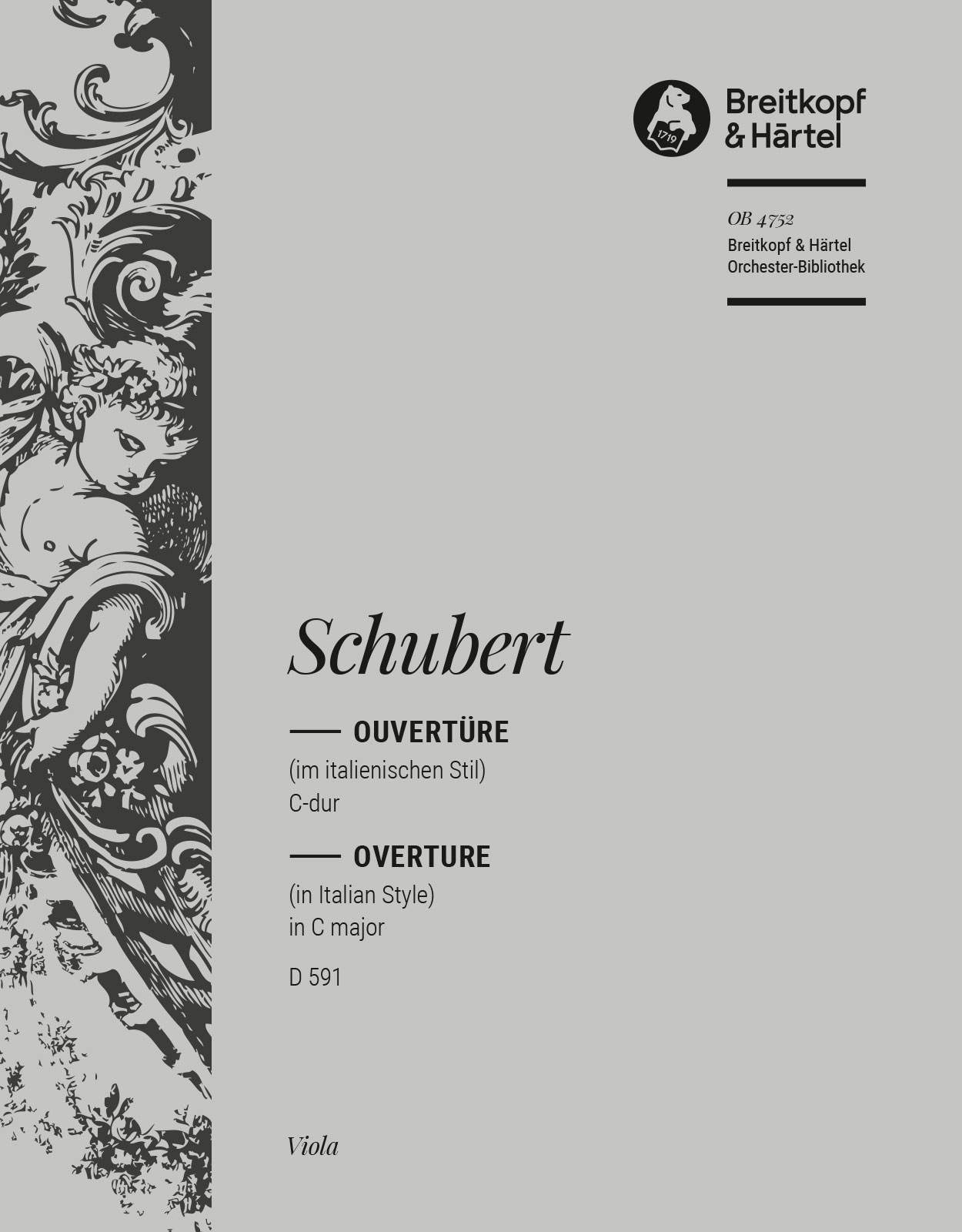 OB 4752-19 - Ouvertüre C-dur D 591 [op. post. 170] - Cover