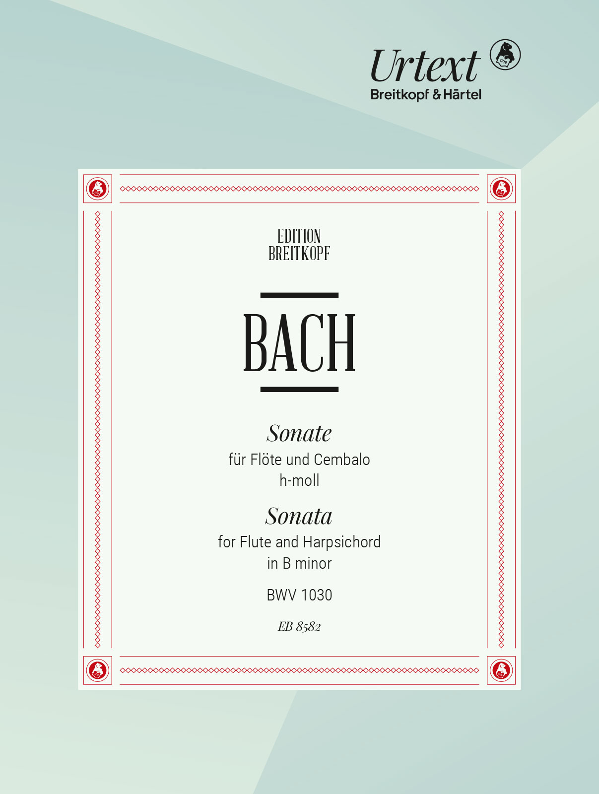 EB 8582D - Sonate h-moll BWV 1030 - Cover