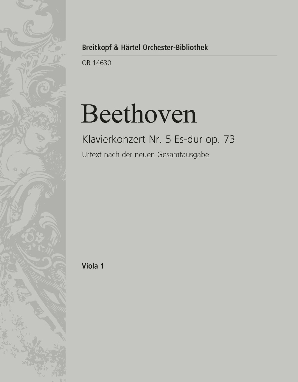 OB 14630-19 - Piano Concerto No. 5 in E flat major Op. 73 - Cover