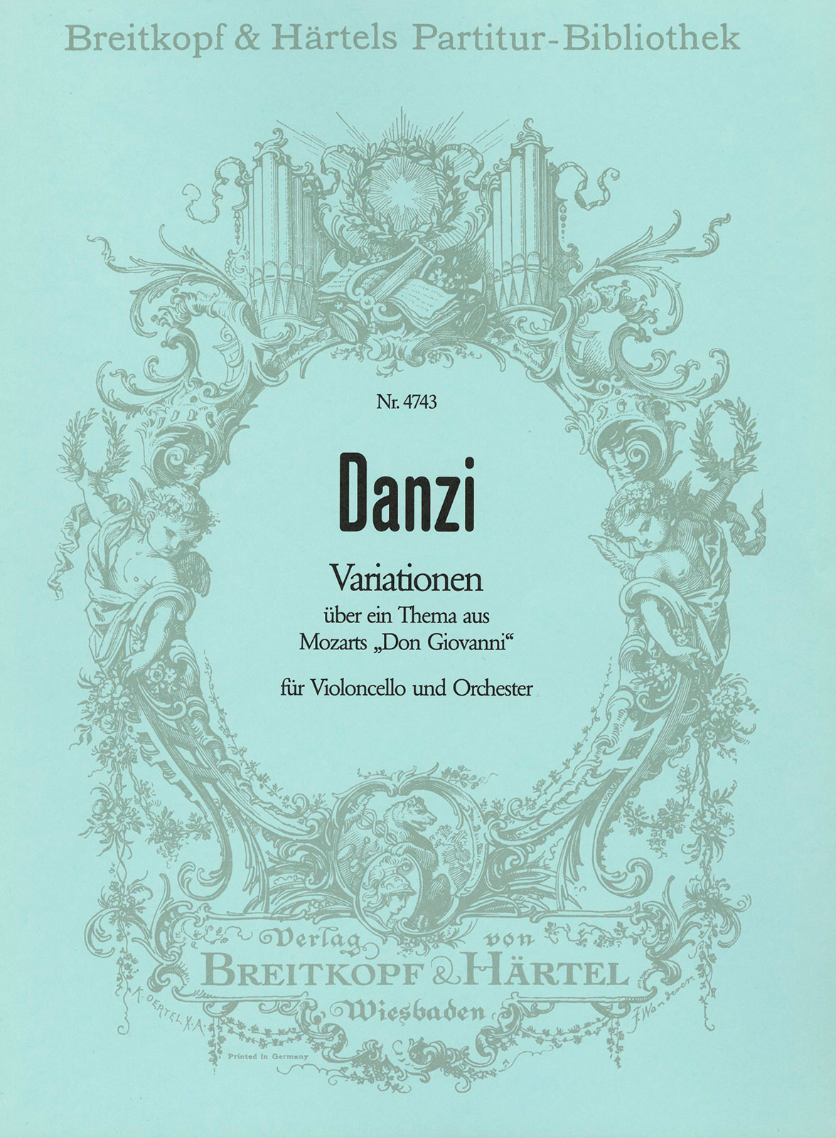 PB 4743 - Variations on a Theme from W. A. Mozart’s “Don Giovanni” - Cover