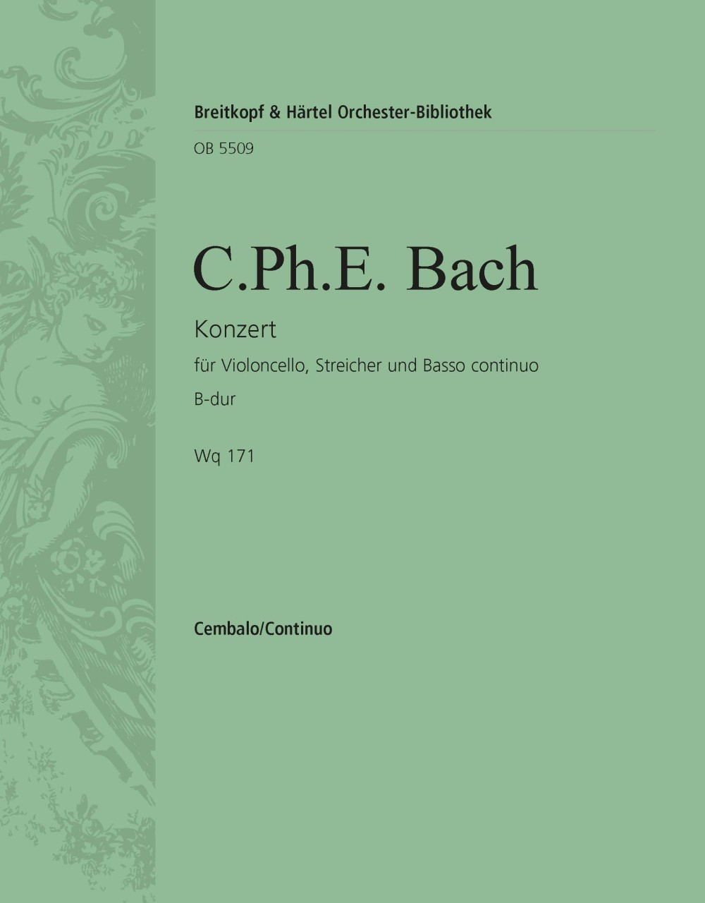 OB 5509-12 - Violoncellokonzert B-dur Wq 171 - Cover