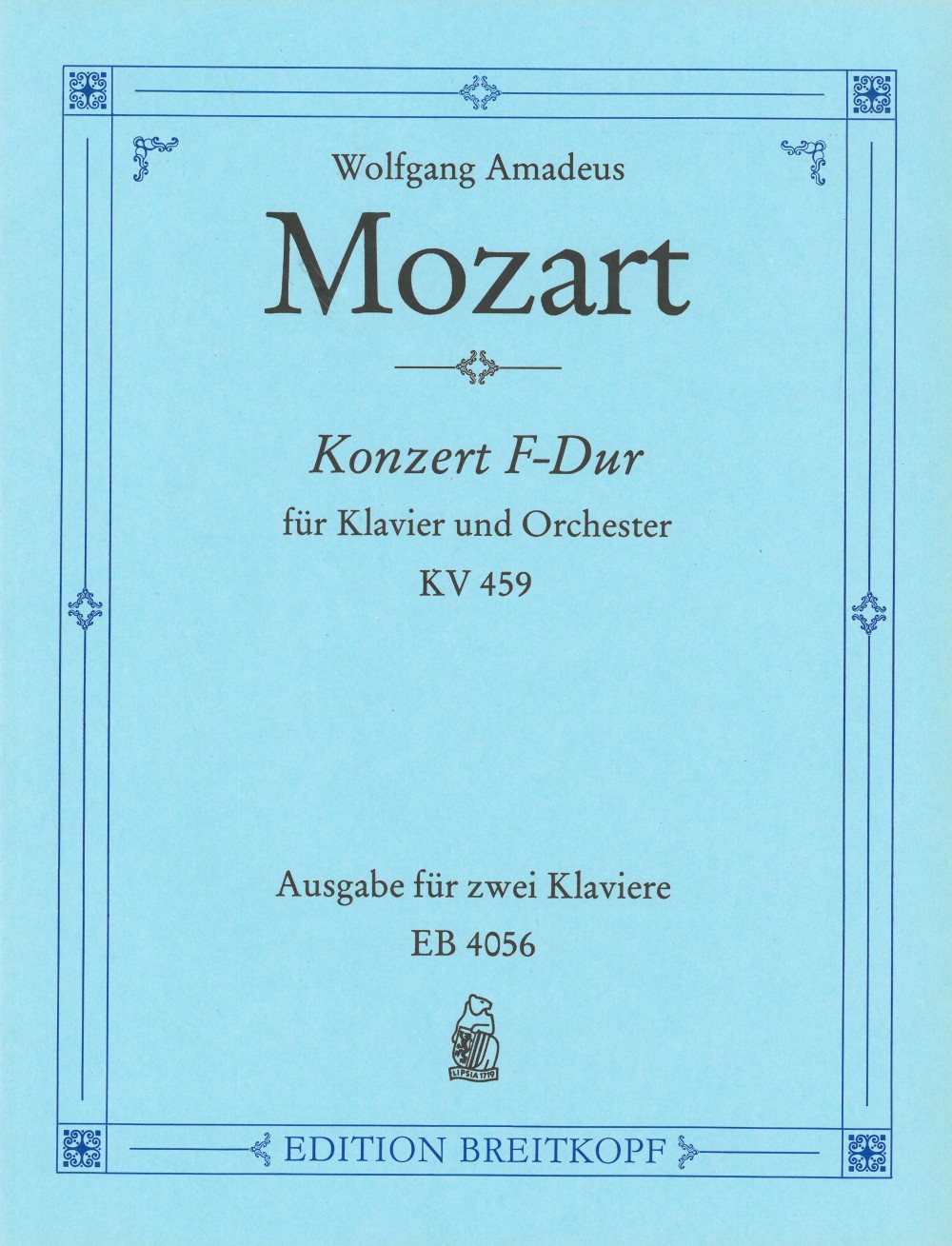 Wolfgang Amadeus Mozart - Klavierkonzert [Nr. 19] F-dur KV 459 - Cover