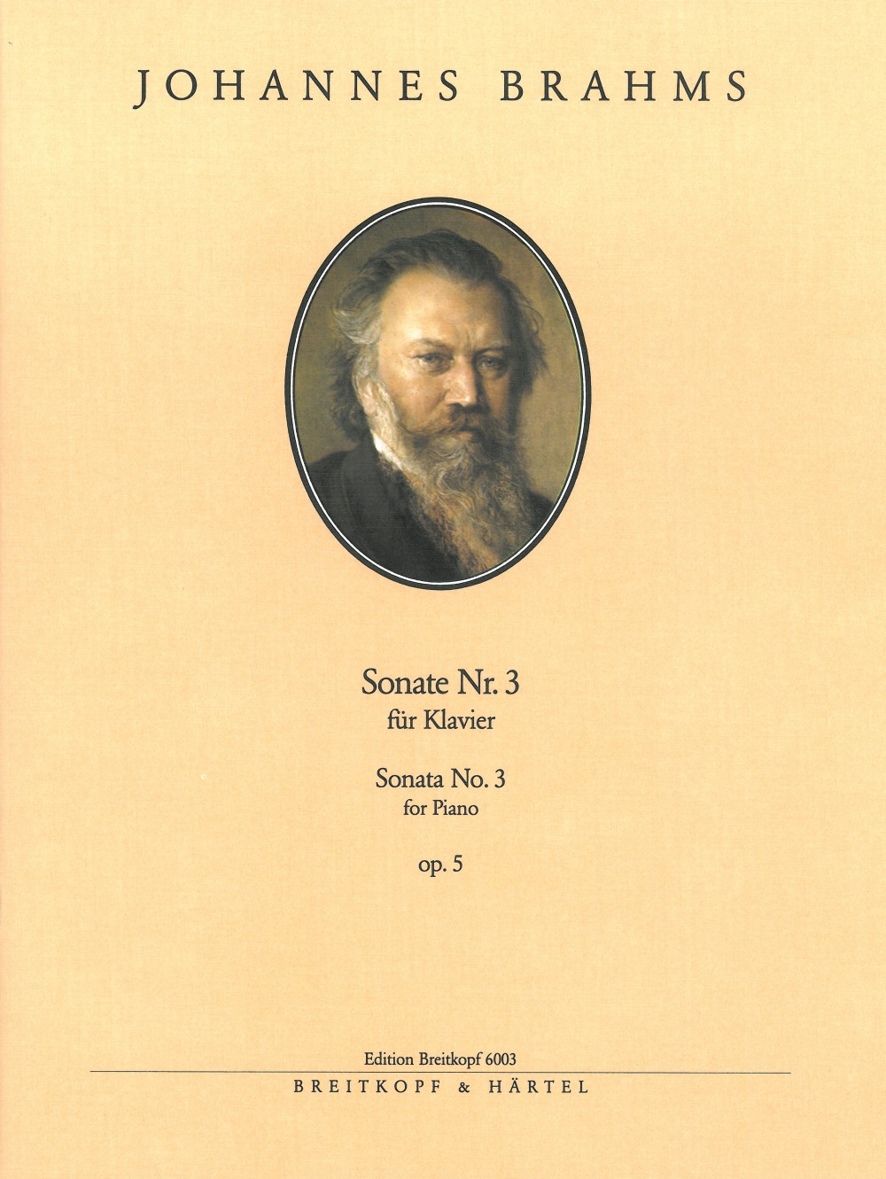Johannes Brahms - Sonata No. 3 in F minor Op. 5 - Cover