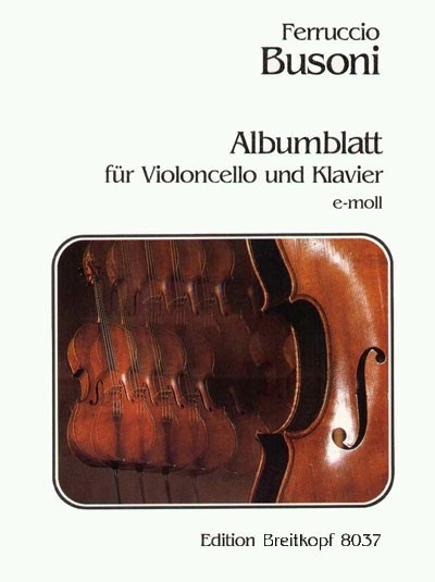 EB 8037 - Album Leaf in E minor K 272 - Cover