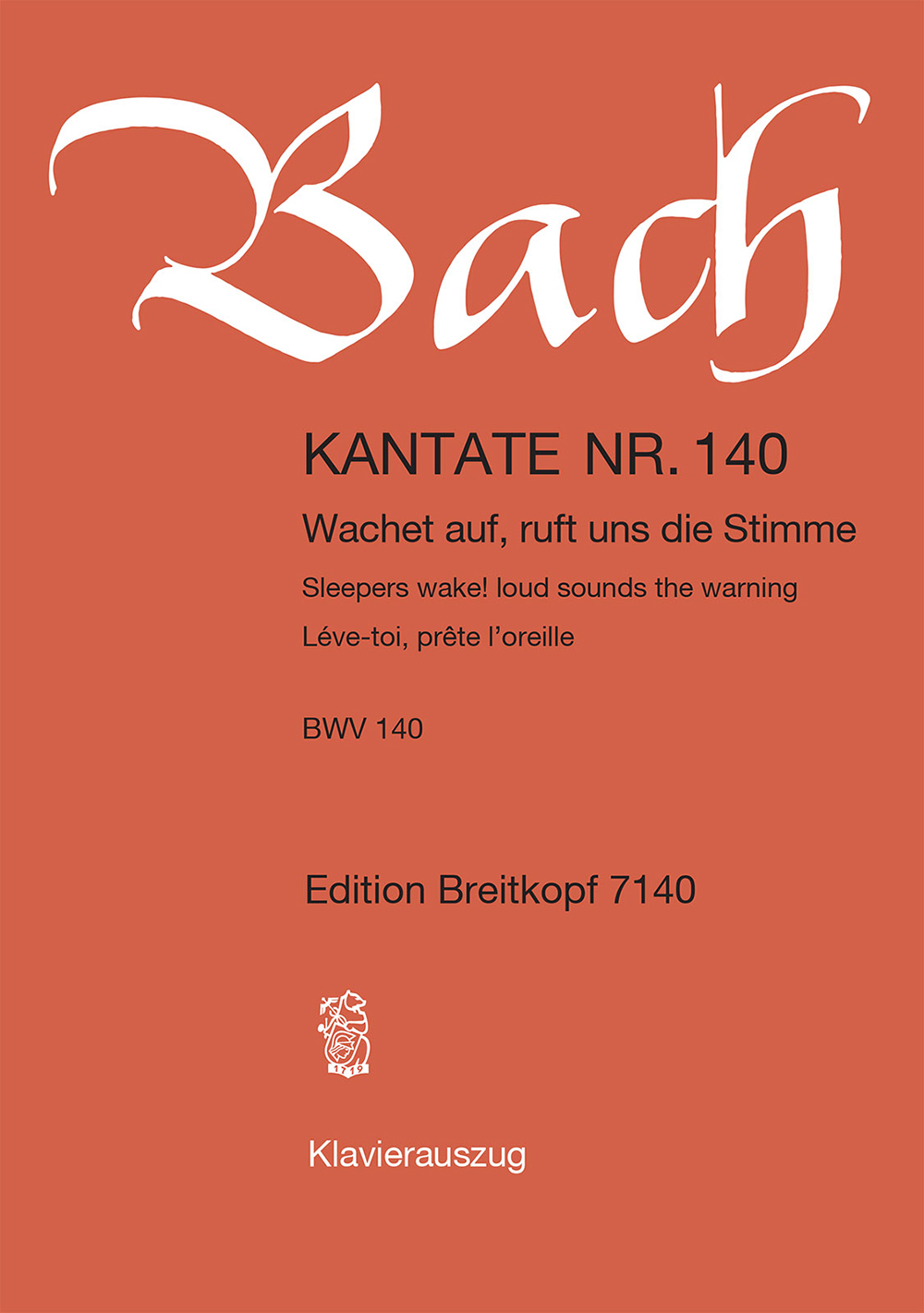 Johann Sebastian Bach - Kantate BWV 140 „Wachet auf, ruft uns die Stimme“ - Cover