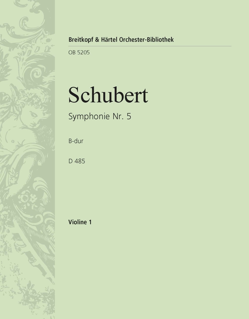 OB 5205-15 - Symphonie Nr. 5 B-dur D 485 - Cover