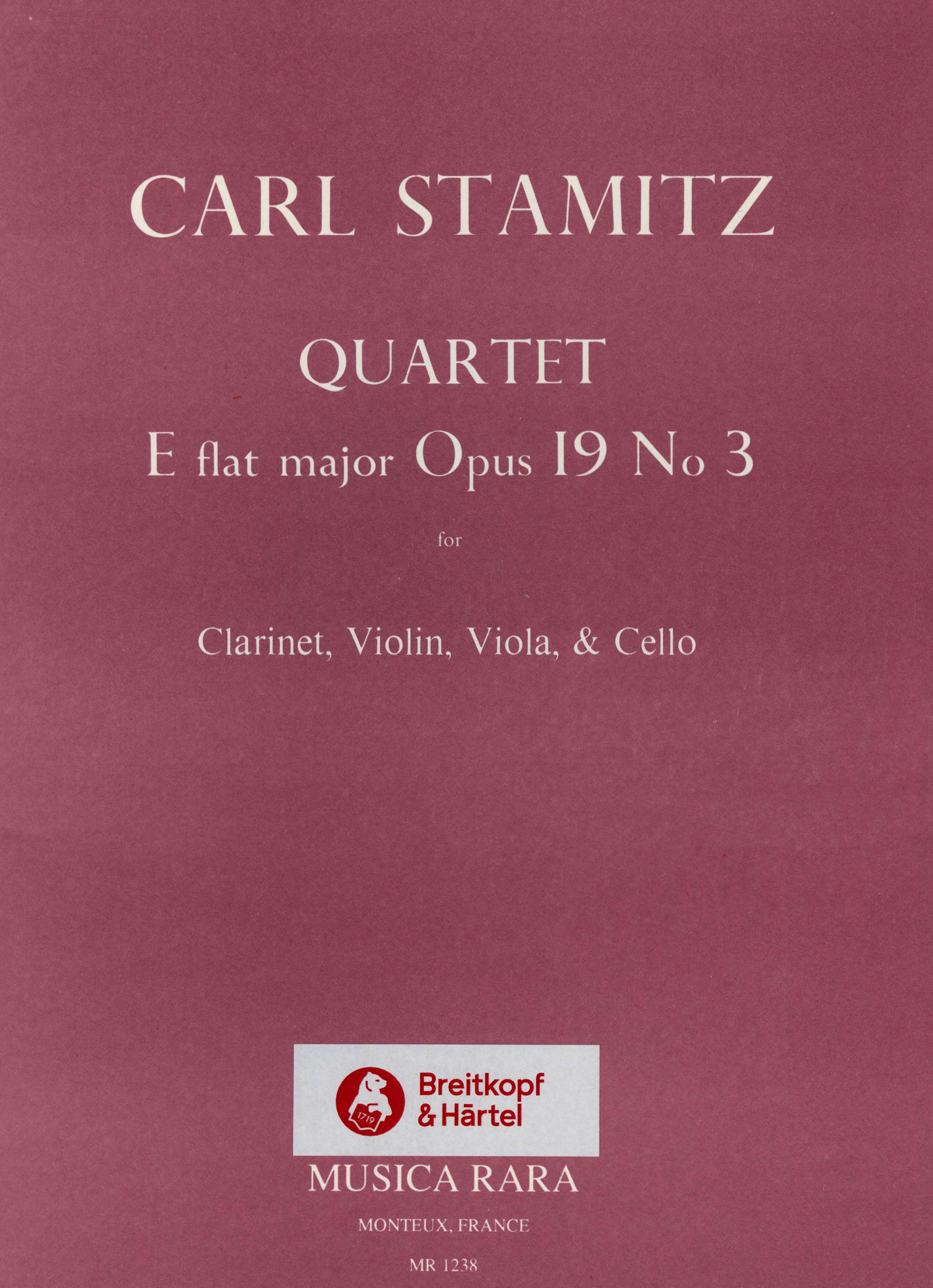 Carl Stamitz - Quartette op. 19 - Cover
