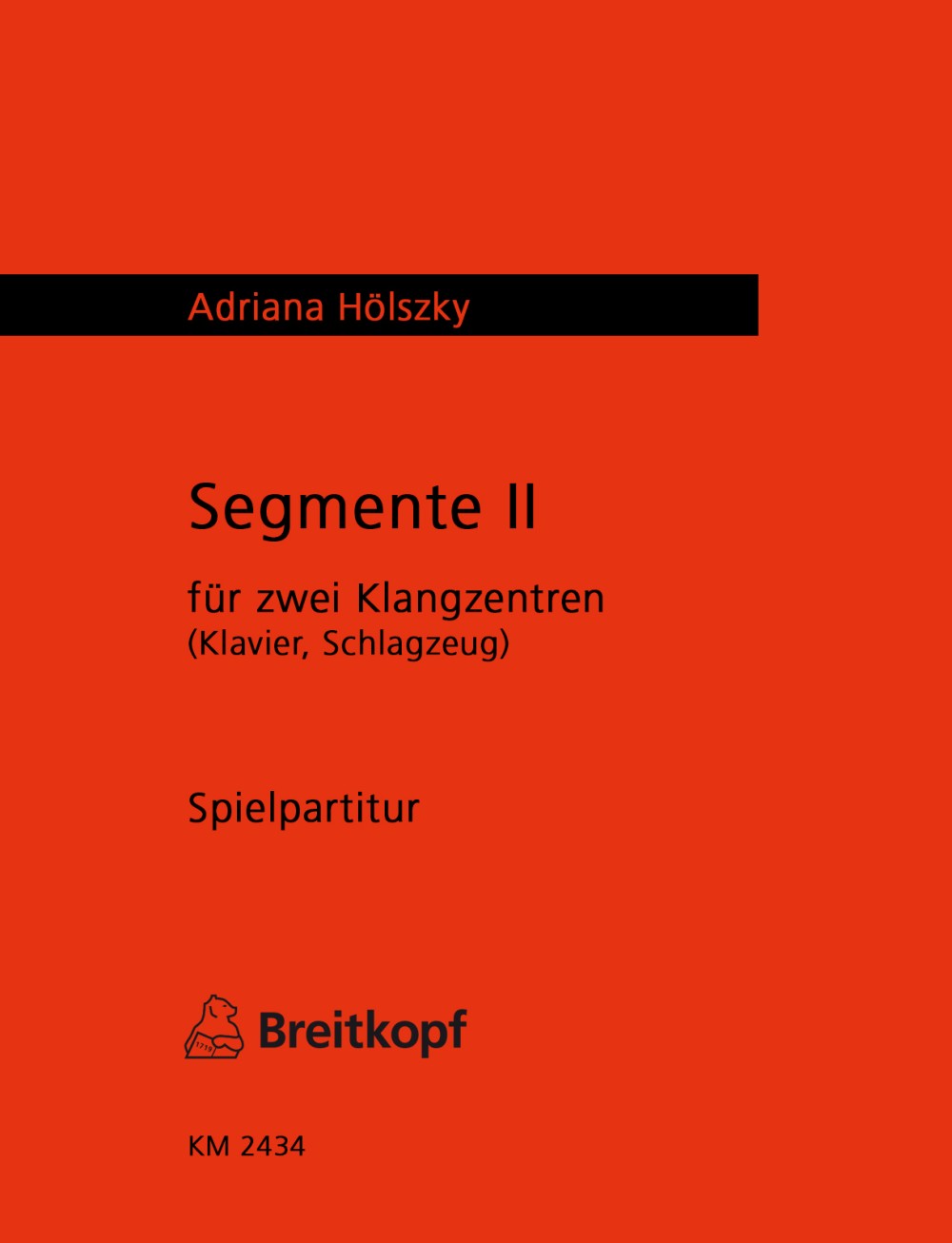 Adriana Hölszky - Segmente II - Cover