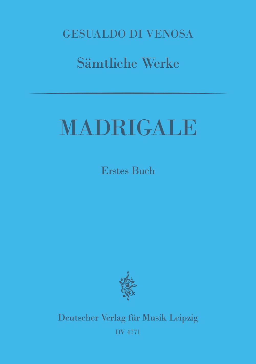 Don Carlo Gesualdo - Sämtliche Werke - Cover