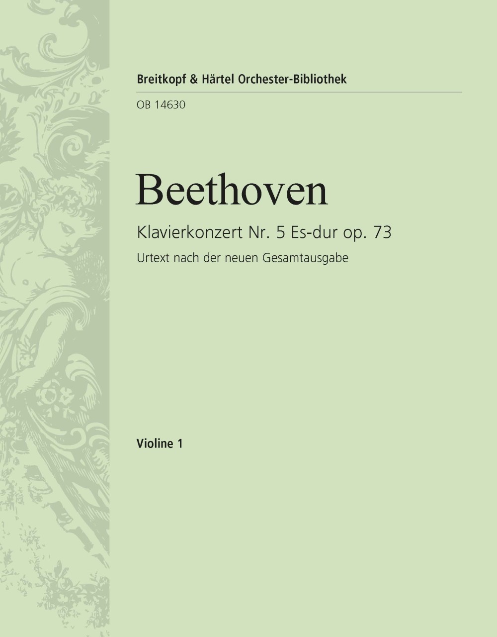 OB 14630-15 - Piano Concerto No. 5 in E flat major Op. 73 - Cover