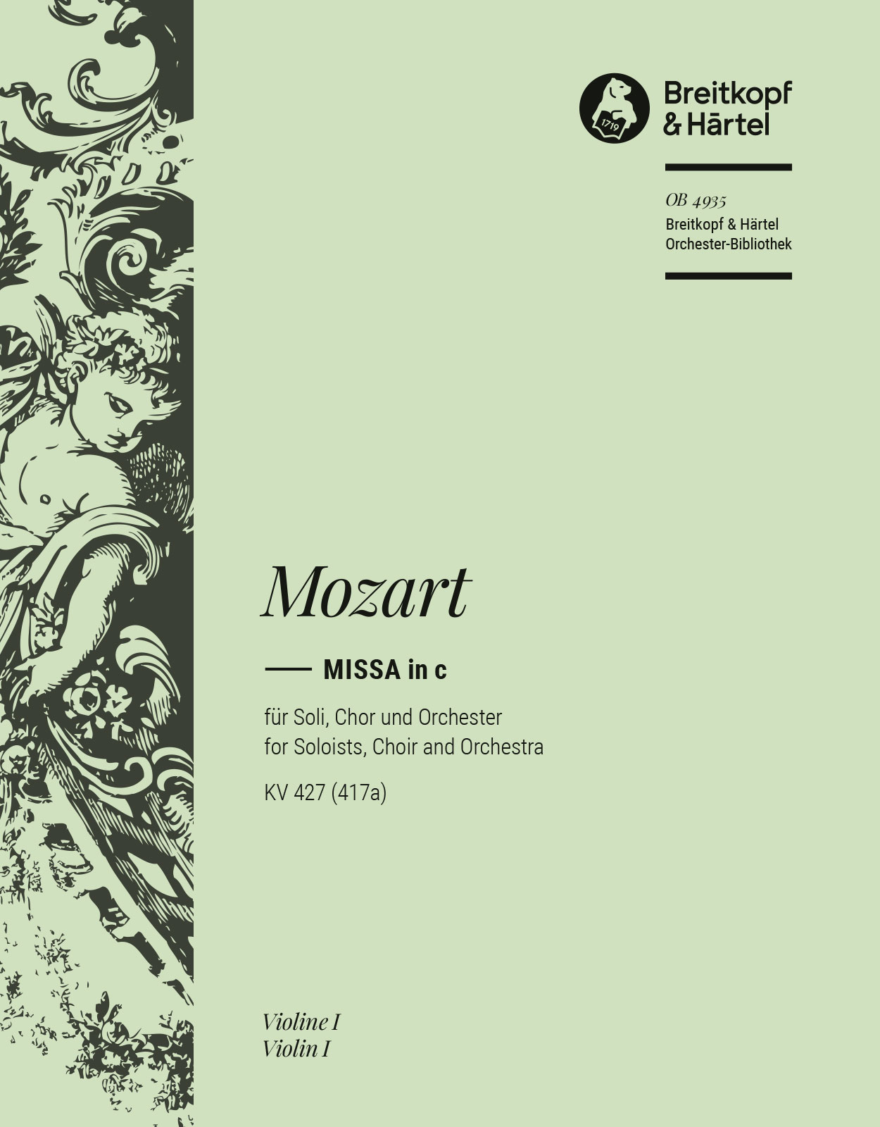 OB 4935-15 - Missa in c K. 427 (417a) - Cover