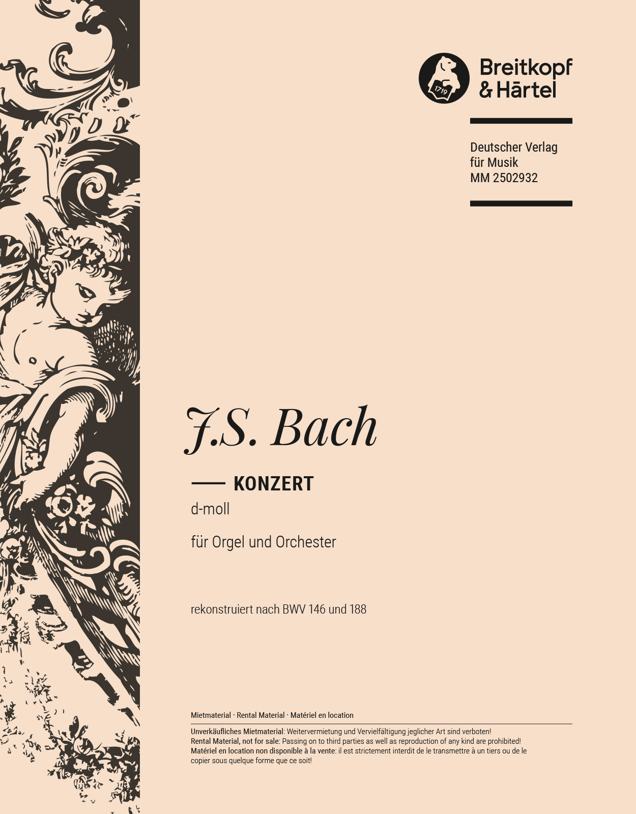 Johann Sebastian Bach - Orgelkonzert d-moll - Cover