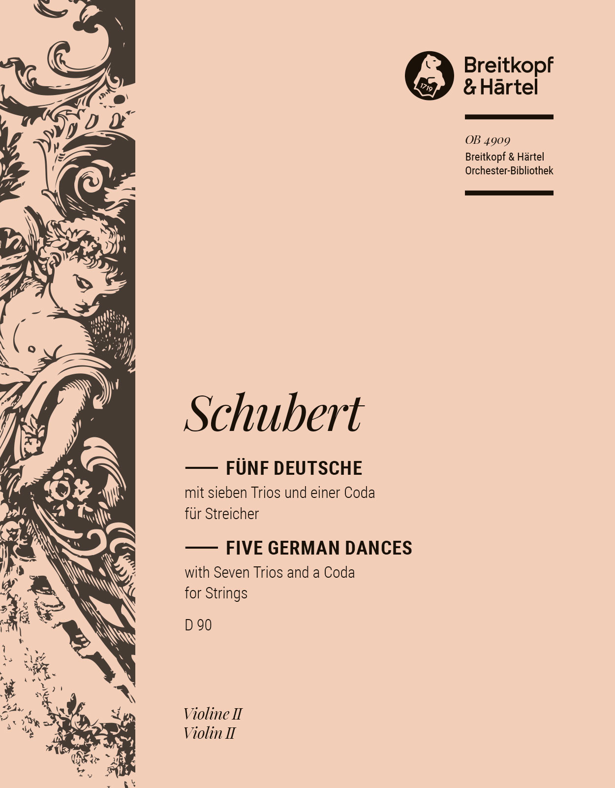 OB 4909-16 - 5 German Dances with 7 Trios and a Coda D 90 - Cover