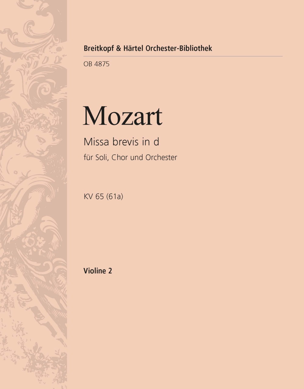 OB 4875-16 - Missa brevis in d K. 65 (61a) - Cover
