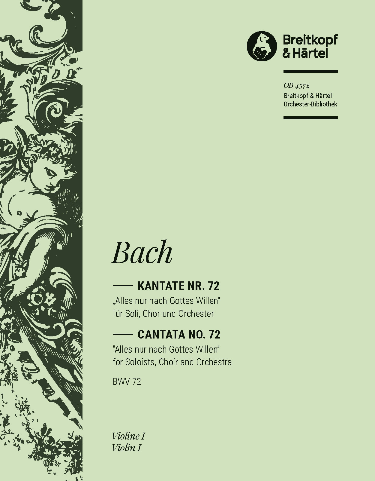 OB 4572-15 - Kantate BWV 72 „Alles nur nach Gottes Willen“ - Cover