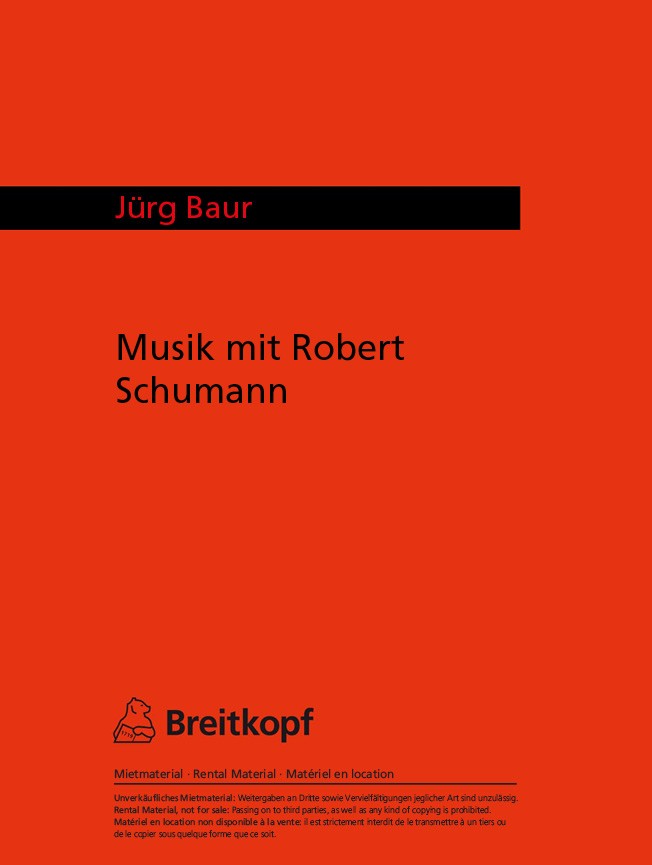 Jürg Baur - Musik mit Robert Schumann - Cover