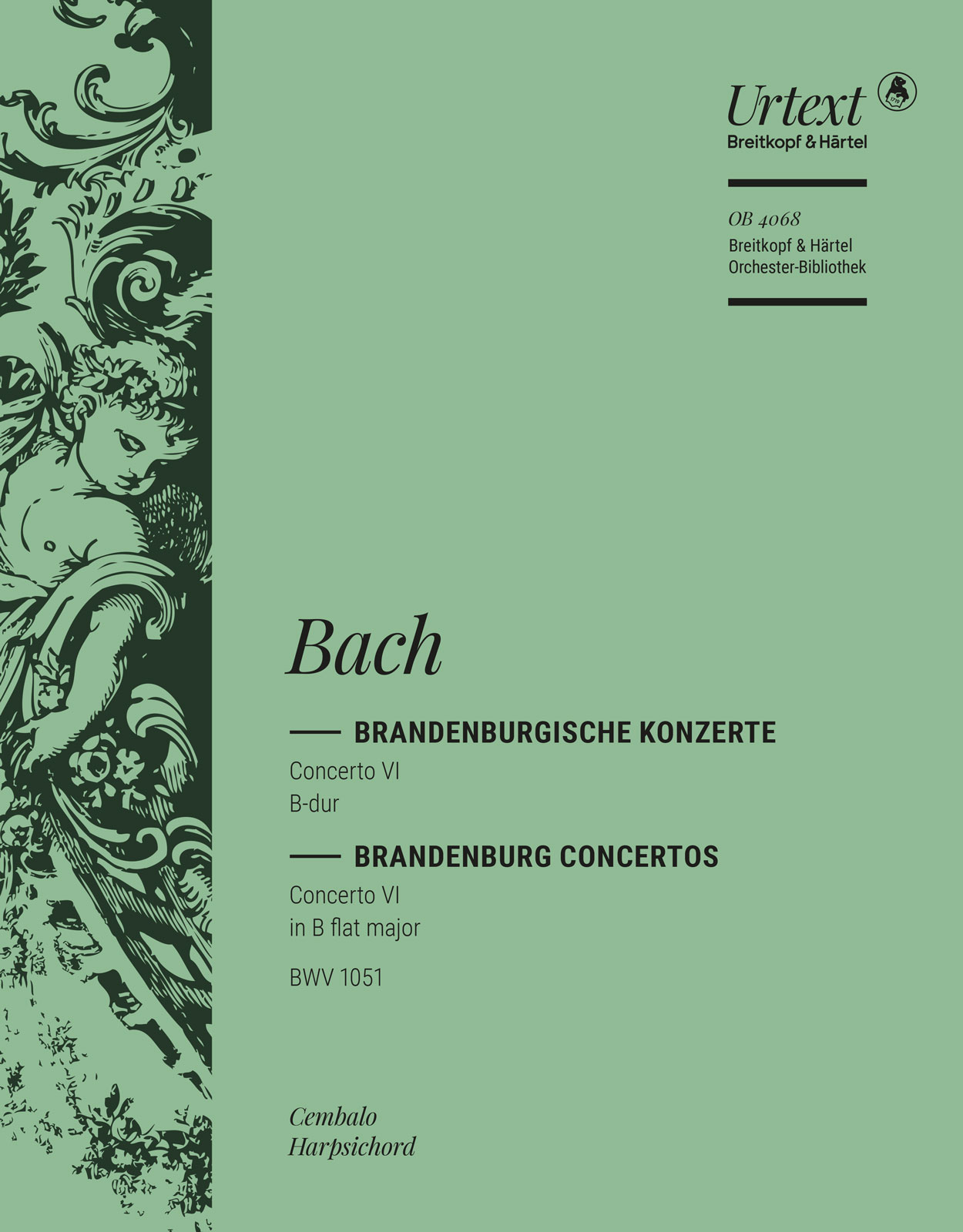 OB 4068-12 - Brandenburg Concerto No. 6 in Bb major BWV 1051 - Cover