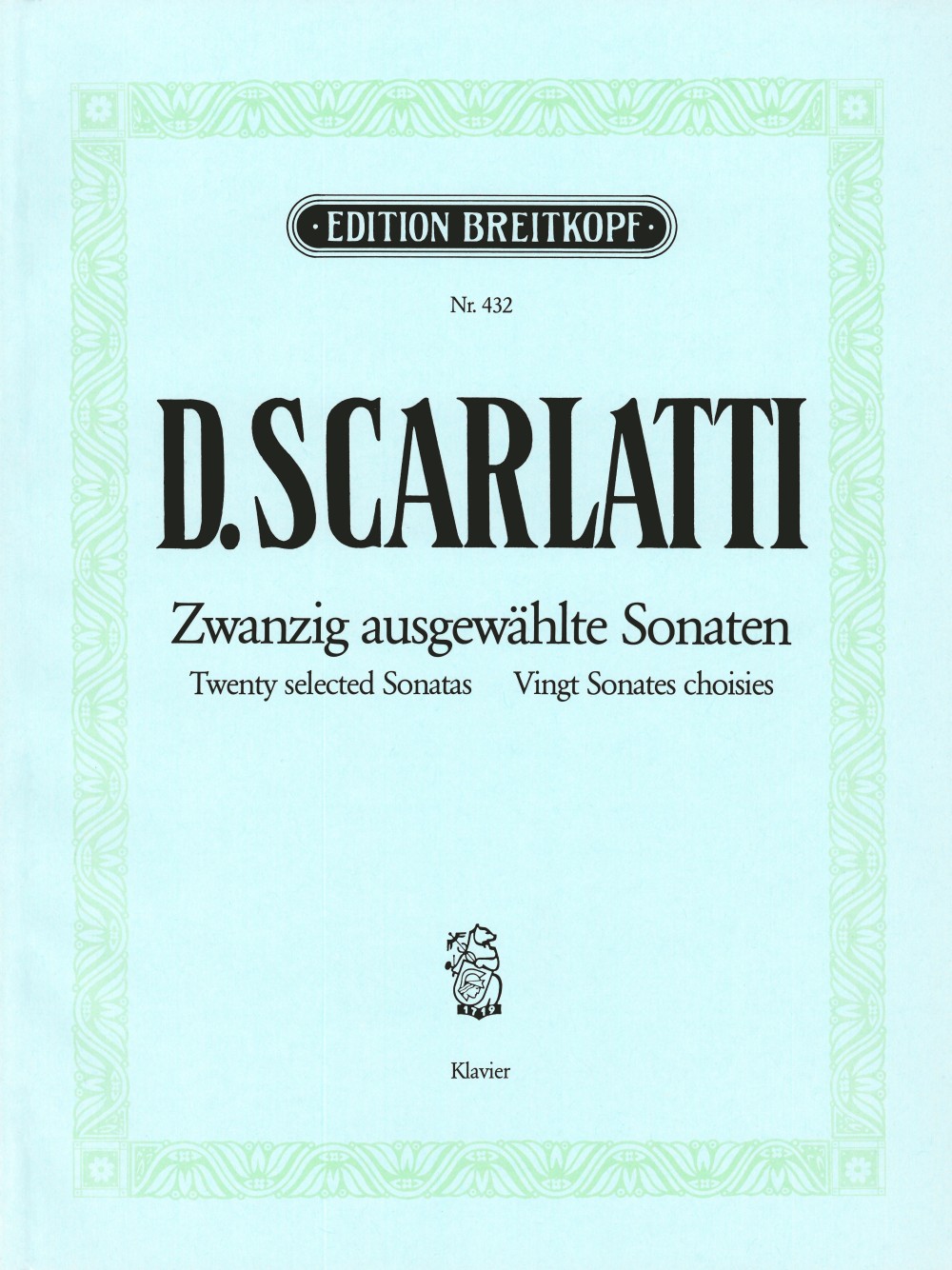 Domenico Scarlatti - 20 selected Sonatas - Cover