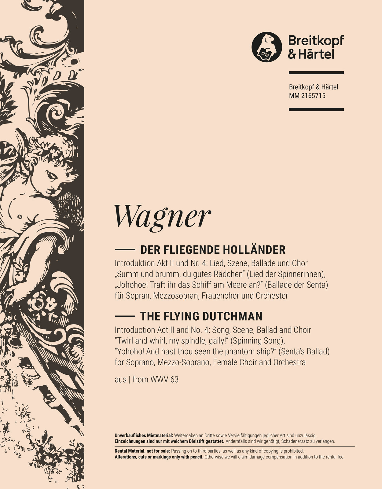 MM 2165715 - Der fliegende Holländer WWV 63 - Cover