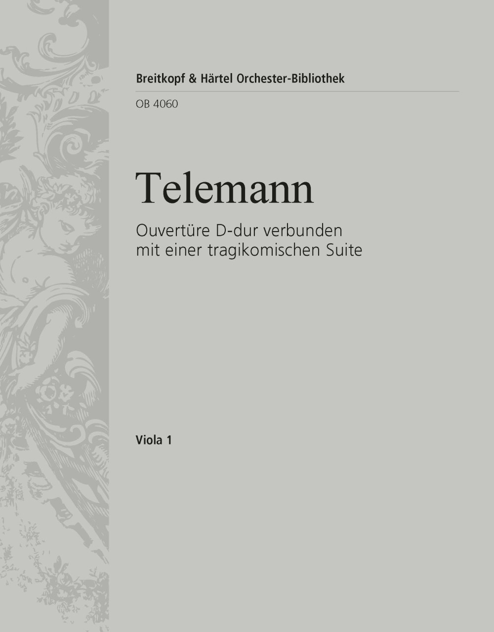 OB 4060-19 - Ouvertüre D-dur verbunden mit einer tragikomischen Suite - Cover