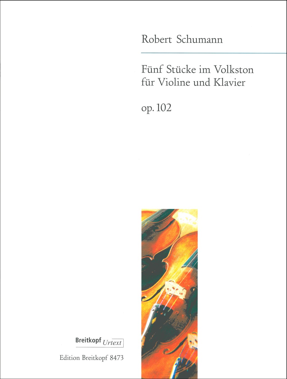 EB 8473 - 5 Stücke im Volkston op. 102 - Cover