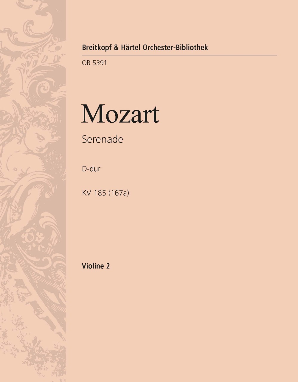 OB 5391-16 - Serenade in D major K. 185 (167a) - Cover