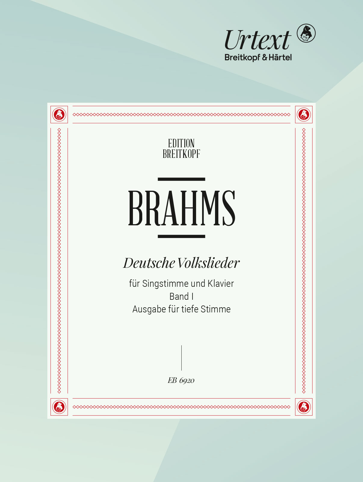 Johannes Brahms - Deutsche Volkslieder WoO 33 - Cover